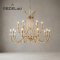 Rbdelaa™ Multi-Arm Crystal Chandelier — Decorative Lighting for Dining Rooms & Entryways